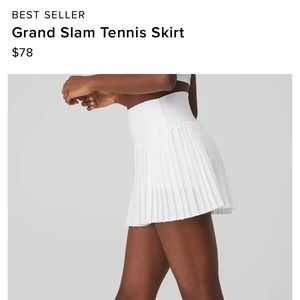 Alo grand slam tennis skirt
